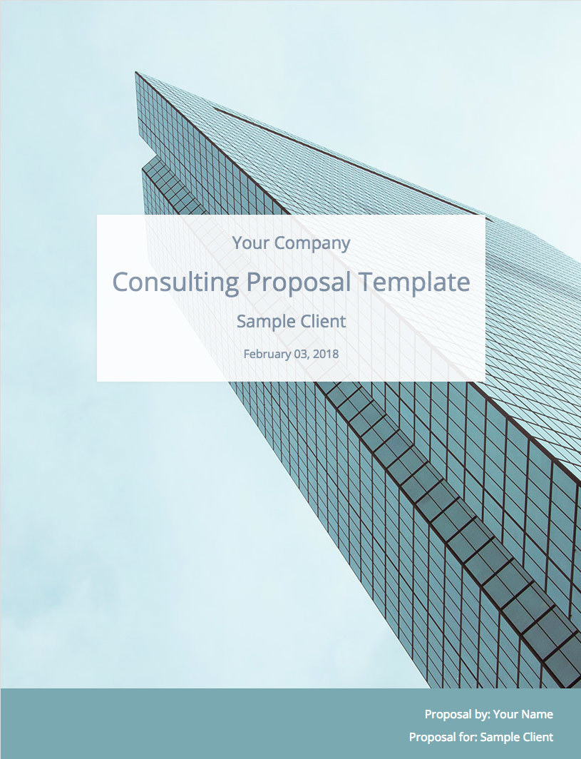 Consulting Proposal Template Cover Image